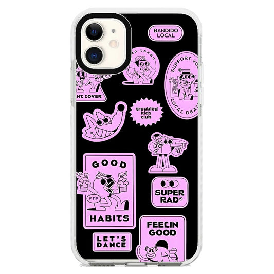 Black Pink_iPhone Clear Impact Case [1494972]