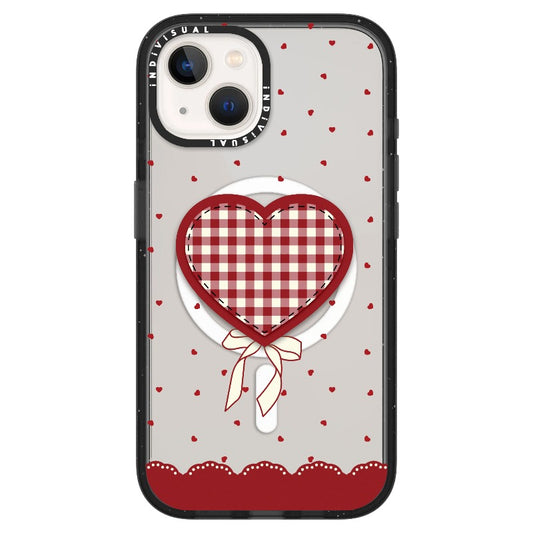 "Be Fearless" Heart, Lace and Polka Dots Phone Case_ iPhone Ultra-MagSafe Case [1503684]