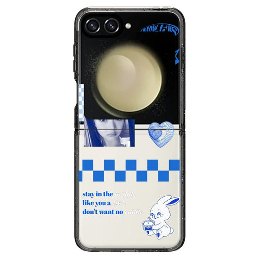 New Jeans Hanni Inspired Blue Phone Case_Samsung Z Flip [1257461]