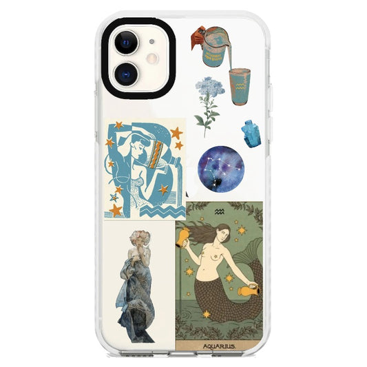 Zodiac Sign Series Aquarius Phone Case_iPhone Clear Impact Case [1284680]