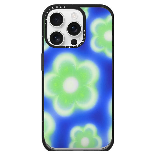 Blue and Green Illusive Flowers Phone Case_iPhone Ultra-Impact Case [1459718]