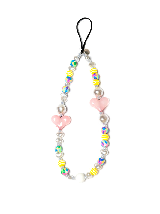 Colorful Beads and Pearls Phone Charm