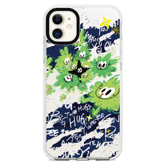 Big Hug Green Monsters Phone Case_iPhone Clear Impact Case [1502147]